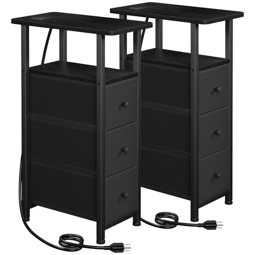 Narrow end tables living - end,