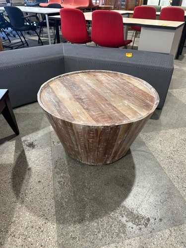 Round custom made end table - custom,